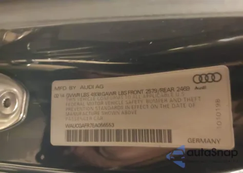 2014 Audi S5 3.0T Premium Plus из США, поврежденный, VIN WAUCGAFR7EA056553